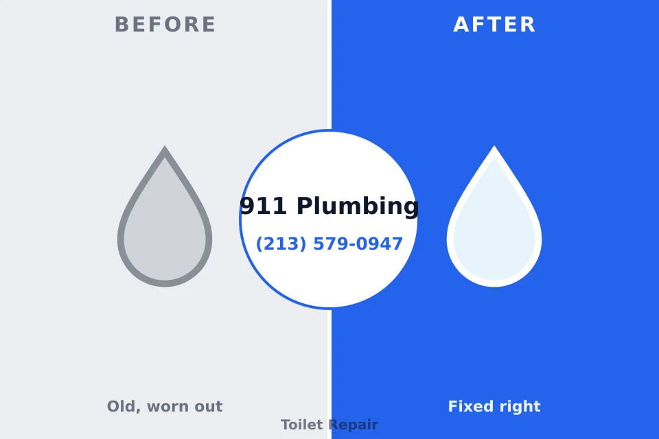 Before and after: plumbing repair Sunman, IN